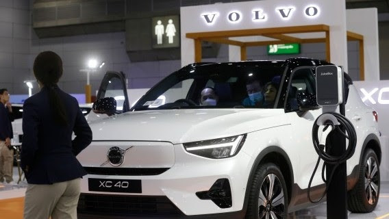 Vehículo Volvo en un salón de exposiciones