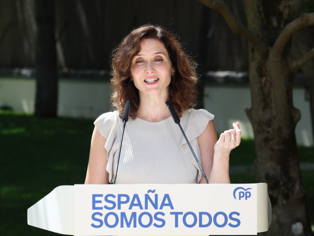 La presidenta de la Comunidad de Madrid, Isabel Díaz Ayuso.