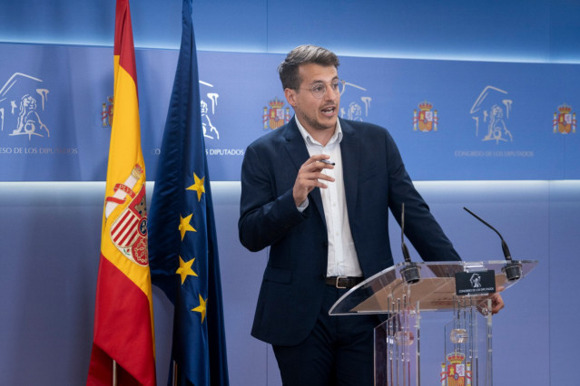Archivo - El diputado de la Chunta Aragonesista en el Congreso, Jorge Pueyo