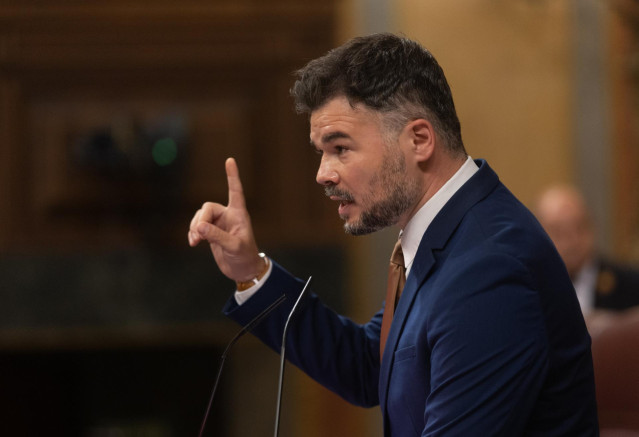 Archivo - El portavoz de ERC en el Congreso, Gabriel Rufián, a 17 de julio de 2024, en Madrid (España).