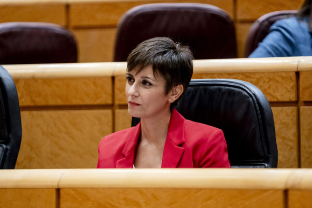 La ministra de Vivienda y Agenda Urbana, Isabel Rodríguez, durante una sesión plenaria en el Senado, a 10 de septiembre de 2024, en Madrid (España).