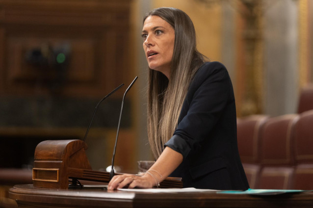 Archivo - La portavoz de Junts en el Congreso, Miriam Nogueras.