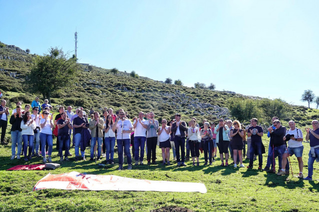 Acto del PSOE en el Pozo Funeres.
