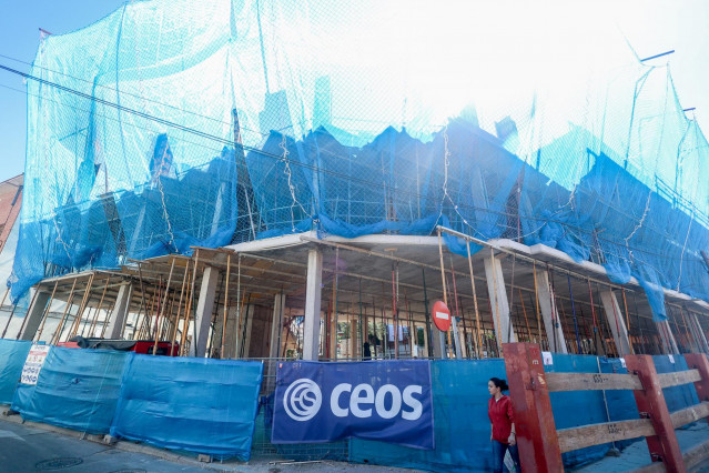Viviendas en construcción, a 10 de septiembre de 2024, en Madrid (España).