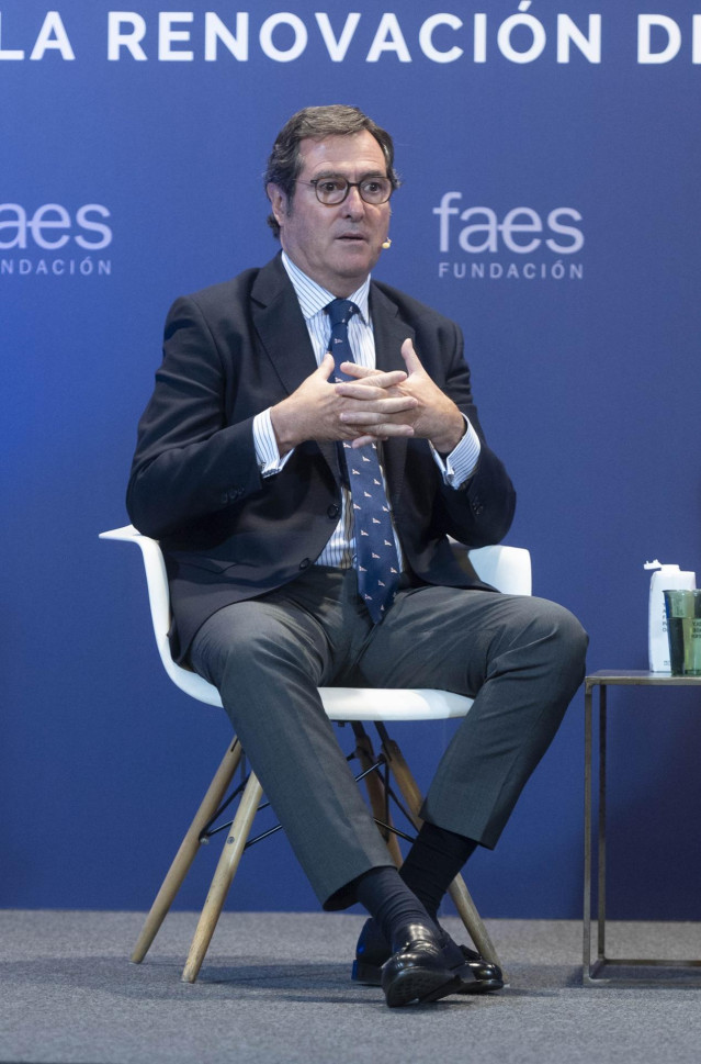 El presidente de la CEOE, Antonio Garamendi, participa en la segunda jornada del 'Campus FAES 2024'
