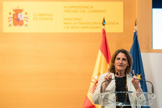La vicepresidenta tercera y ministra para la Transición Ecológica y el Reto Demográfico, Teresa Ribera.