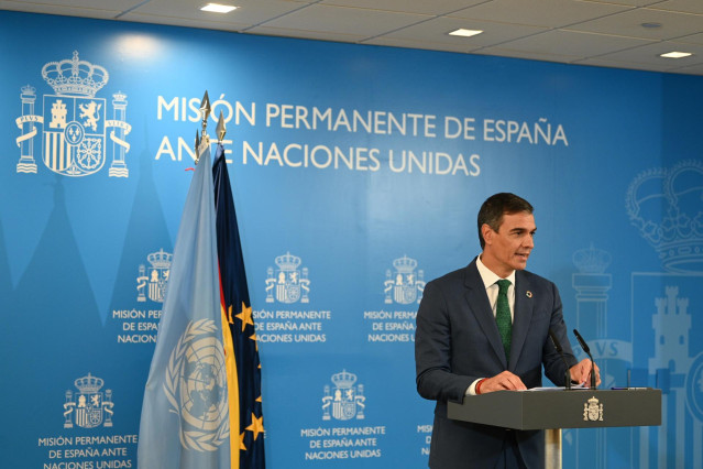 El presidente del Gobierno, Pedro Sánchez