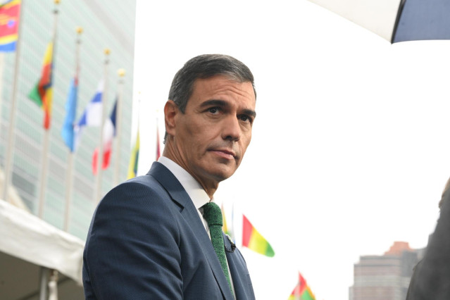 El presidente del Gobierno, Pedro Sánchez