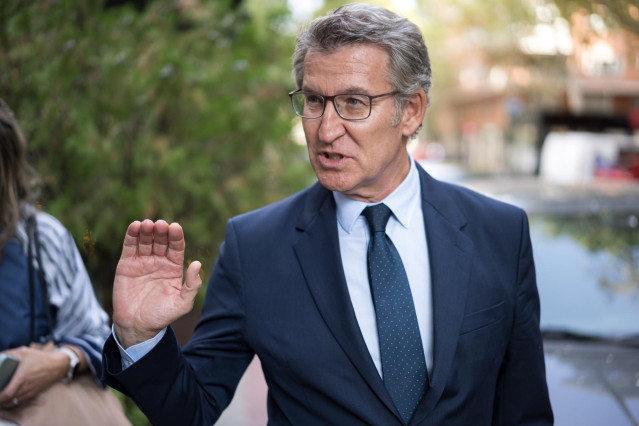 El presidente del Partido Popular, Alberto Núñez Feijóo.