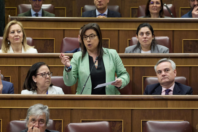 Archivo - La diputada del PP Ana Belén Vázquez en el Congreso de los Diputados, a 24 de abril de 2024, en Madrid (España).