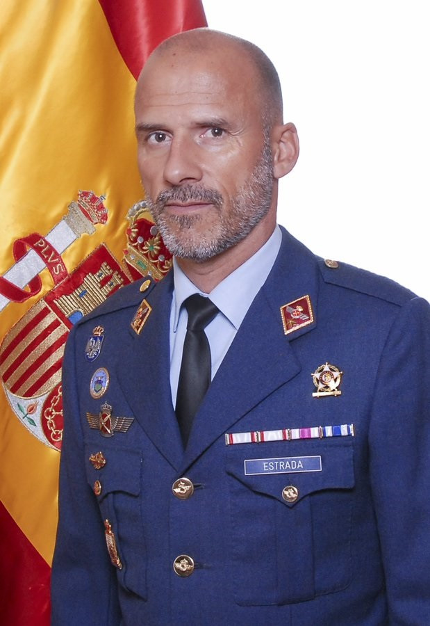 El teniente coronel Pablo Estrada, fallecido en el accidente de un caza F18 en Teruel.