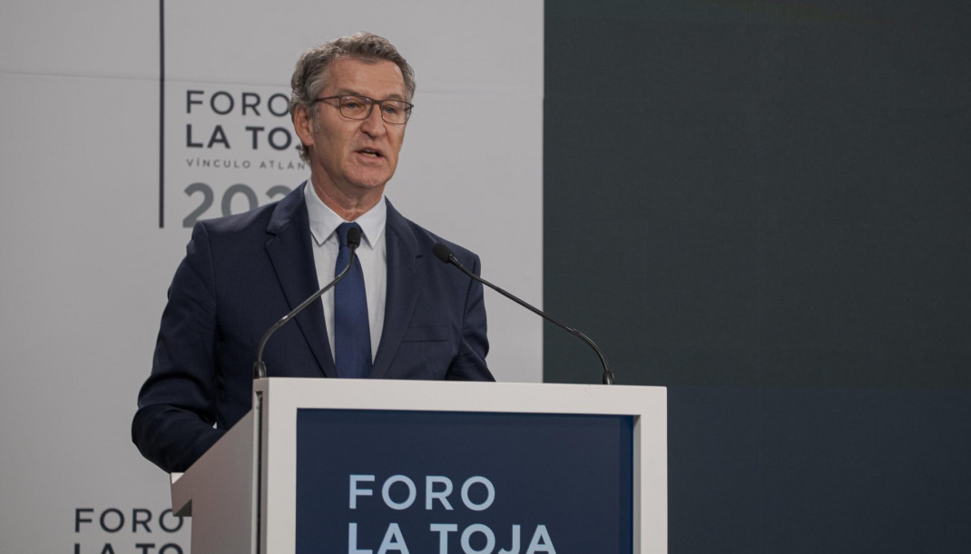 El líder del PP, Alberto Núñez Feijóo