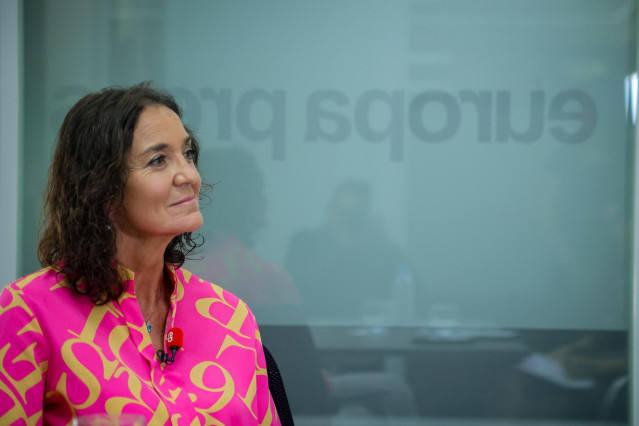 La portavoz municipal del PSOE en el Ayuntamiento de Madrid, Reyes Maroto, en Europa Press durante una entrevista