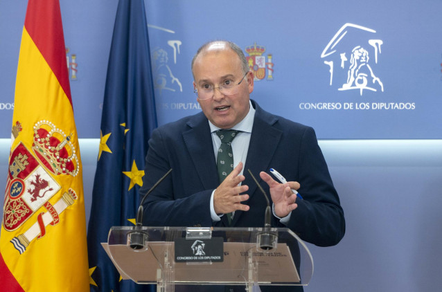 El portavoz del PP en el Congreso, Miguel Tellado.