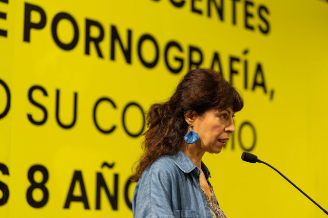 La ministra de Igualdad, Ana Redondo, presenta una campaña institucional de educación sexual positiva en el Ministerio de Igualdad, a 7 de octubre de 2024, en Madrid (España).