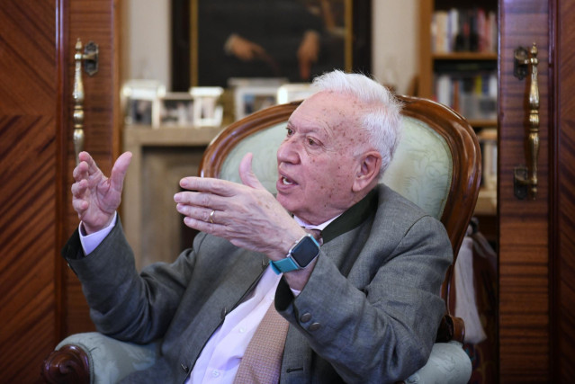 Archivo - El exministro de Asuntos Exteriores, Jose Manuel García-Margallo, durante una entrevista para Europa Press