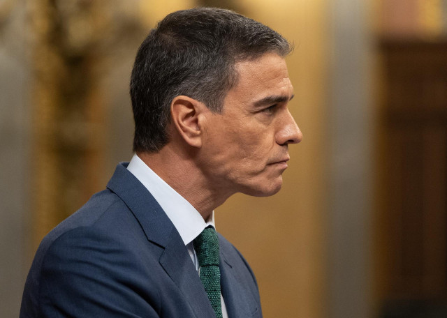 Archivo - El presidente del Gobierno, Pedro Sánchez, comparece durante una sesión extraordinaria en el Congreso de los Diputados, a 17 de julio de 2024, en Madrid (España).