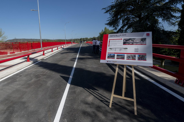 Archivo - Inauguración de los puentes reconstruidos tras la DANA, a 23 de julio de 2024, en Aldea del Fresno, Madrid (España).