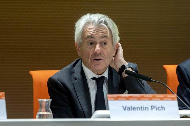 Archivo - El presidente del Consejo General de Economistas de España (CGE), Valentín Pich
