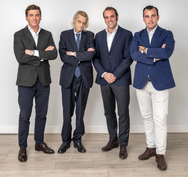 De izquierda a derecha: José Monserrate Castillo, João Manso Neto, Ignacio Madrid Benito, Antonio Aparicio Sáez-Brazo