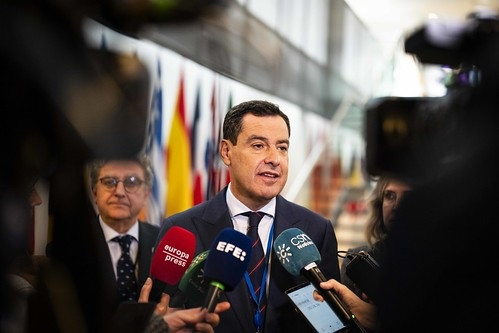 El presidente de la Junta de Andalucía, Juanma Moreno, en una imagen de archivo.
