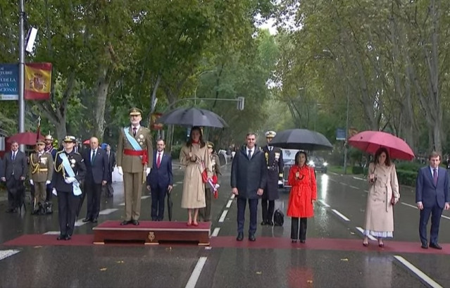 Desfile del 12 de octubre en Madrid.