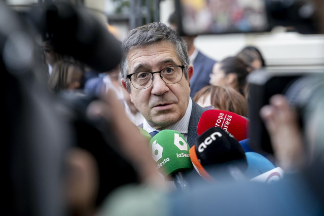 El portavoz del Grupo Parlamentario Socialista, Patxi López, a 18 de septiembre de 2024, en Madrid (España).