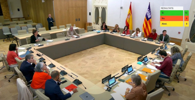 Momento de una de las votaciones en la Comisión de Asuntos Sociales.