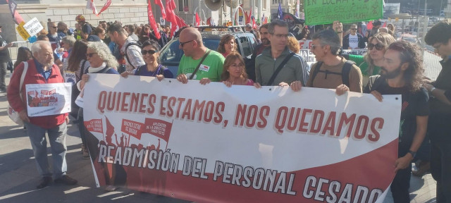 Una concentración recorre Madrid para pedir soluciones a la temporalidad en el empleo público, con 755.000 interinos
