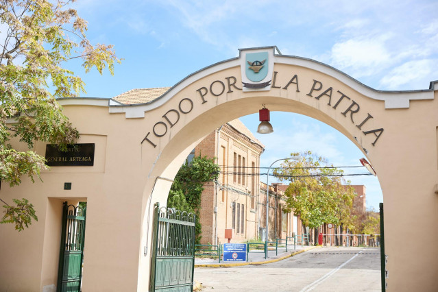 Archivo - Entrada del Cuartel General Arteaga, en el barrio de Carabanchel, a 3 de noviembre de 2023, en Madrid (España).