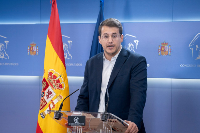 El diputado de CHA y portavoz adjunto de Sumar, Jorge Pueyo