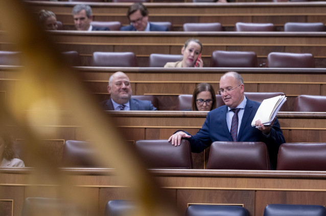El portavoz del PP en el Congreso, Miguel Tellado, en el Congreso de los Diputados, a 22 de octubre de 2024, en Madrid (España).