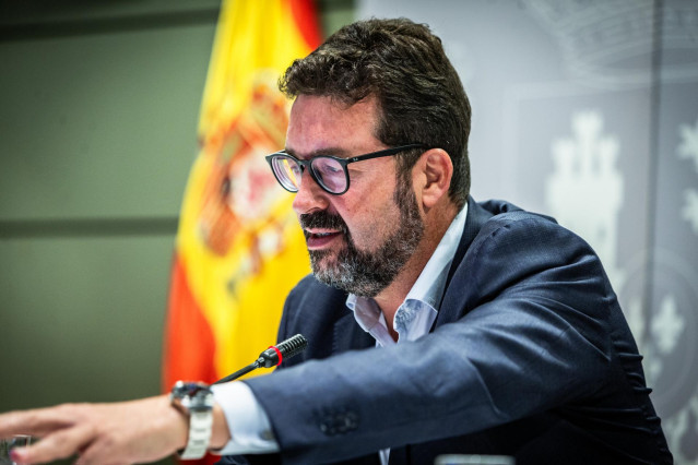 Archivo - El secretario de Estado de Trabajo, Joaquín Pérez Rey, durante la reunión de diálogo social sobre reducción de jornada de este lunes, 9 de septiembre