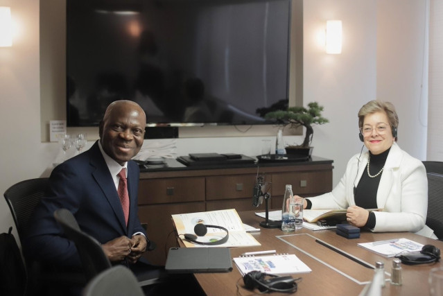 El Director General de la Organización Internacional del Trabajo (OIT), Gilbert F. Houngbo,