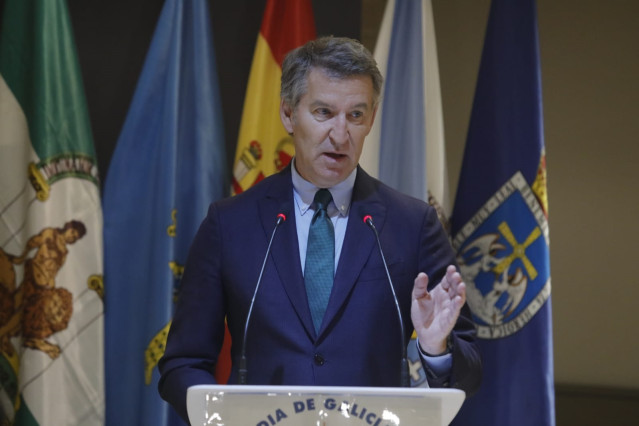 El presidente del PP, Alberto Núñez Feijóo