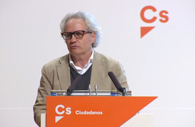 El nuevo secretario general de Ciudadanos, Carlos Pérez-Nievas, en Ciudad Real