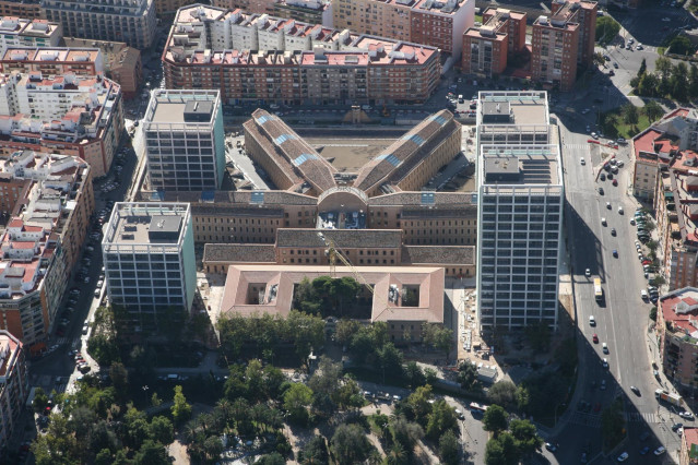 Archivo - Vista aérea de la Ciudad Administrativa 9 d´Octubre