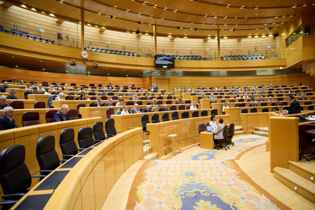 Archivo - Sesión plenaria en el Senado, en Madrid (España).