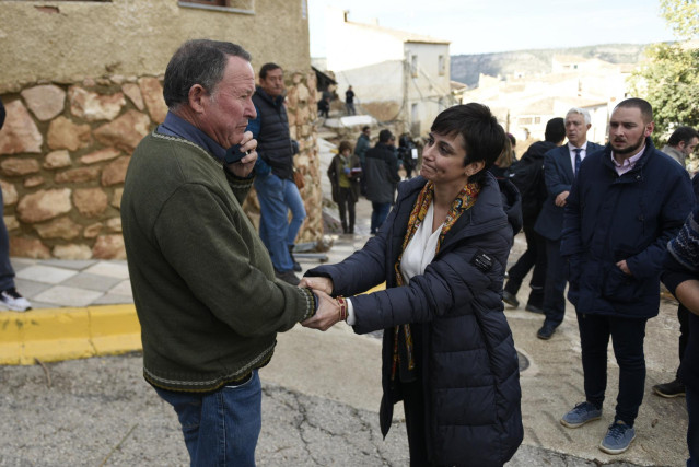 La ministra de Vivienda y Agenda Urbana, Isabel Rodríguez en Letur (Albacete)