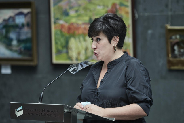 Archivo - La parlamentaria de Geroa Bai María Solana.
