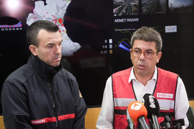 Carlos Mazón en rueda de prensa