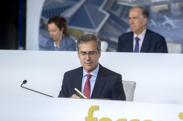 Archivo - El consejero delegado de Ferrovial, Ignacio Madridejos, durante la Junta General Ordinaria de Accionistas de Ferrovial, en el auditorio ONCE, a 13 de abril de 2023, en Madrid (España). Durante la Junta, los accionistas han votado el traslado de
