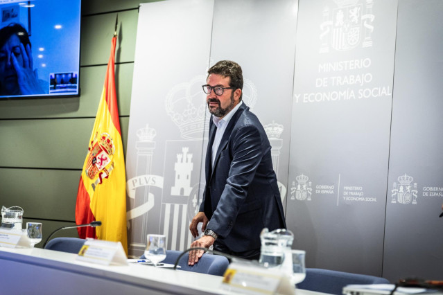 Archivo - El secretario de Estado de Trabajo, Joaquín Pérez Rey.