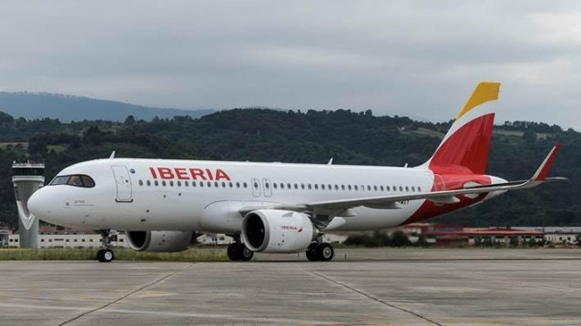 Archivo - Avión de Iberia