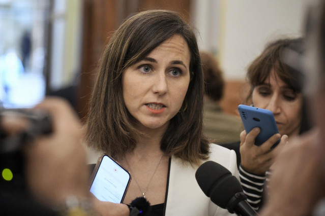 La secretaria general de Podemos, Ione Belarra, en el Congreso de los Diputados, a 16 de octubre de 2024, en Madrid (España).