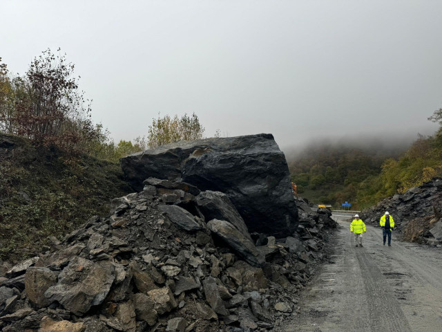 Argayo en la  Autopista del Huerna.