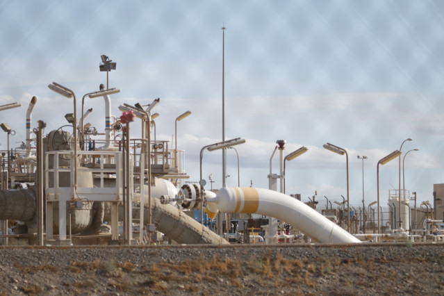Archivo - Instalaciones del gasoducto Medgaz Almería-Chinchilla. A 11 de noviembre de 2022, en Almería (Andalucía, España).