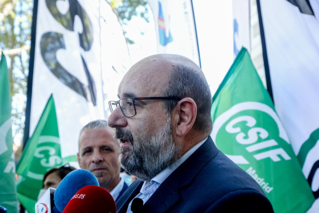 Archivo - El presidente de CSIF, Miguel Borra.