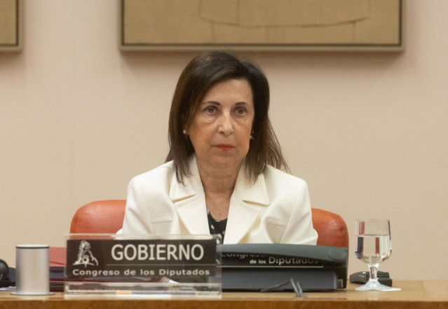 La ministra de Defensa, Margarita Robles, comparece en la Comisión de Defensa, en el Congreso, a 20 de noviembre de 2024, en Madrid (España). Durante su intervención, Robles ha informado de las líneas generales de la política de su departamento.