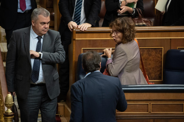 La vicepresidenta primera y ministra de Hacienda, María Jesús Montero, durante un pleno en el Congreso de los Diputados, a 19 de noviembre de 2024, en Madrid (España).